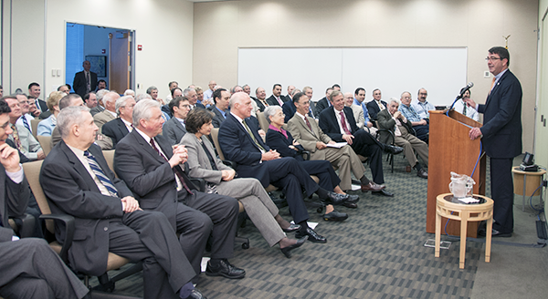 Ashton Carter speaking at IDA